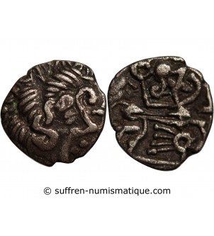 Gaule (Coriosolites) Coriosolites - 1/4 Statere Billon Classe VI Revers Vb