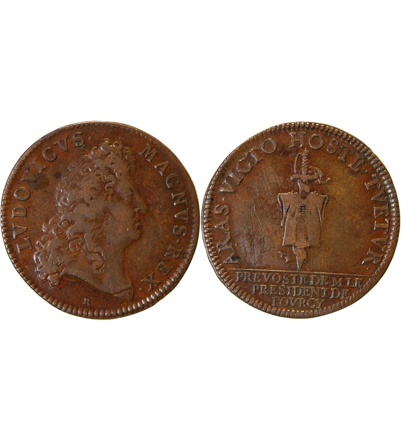 ILE DE FRANCE, Henri de Fourcy, prévôt des marchands - JETON Cuivre 