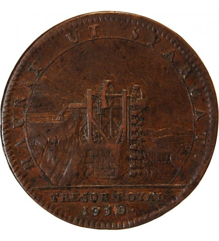 TRESOR ROYAL, LOUIS XV - JETON Cuivre 1750