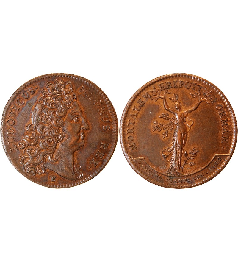 PARTIES CASUELLES, LOUIS XIV - JETON 1712