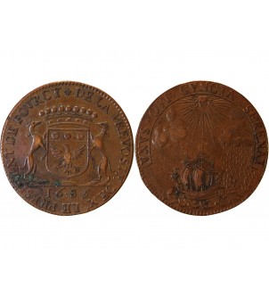 ILE DE FRANCE, Henri de Fourcy, prévôt des marchands - JETON 1685  2