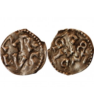 CHARLES Ier Dit "CHARLEMAGNE" - DENIER ARGENT MELLE 768 / 781 2