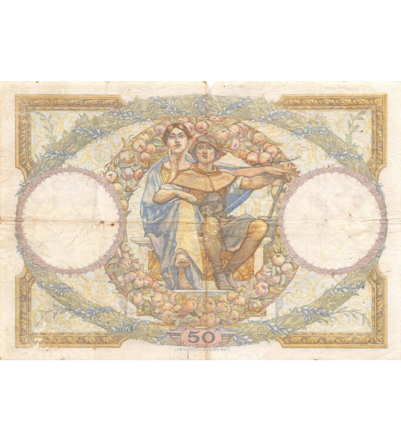 FRANCE, 50 FRANCS Luc Olivier Merson LOM 08.11.1929