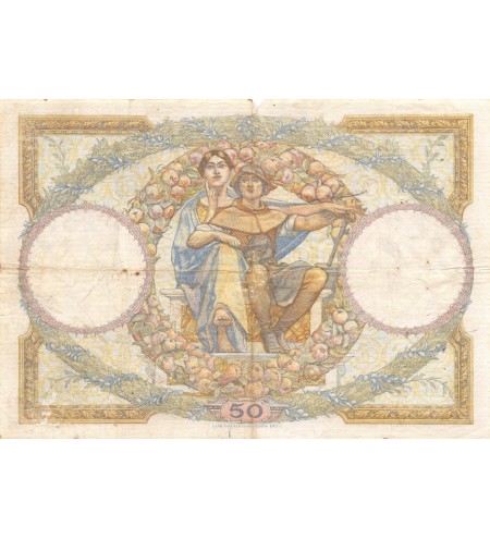 FRANCE, 50 FRANCS Luc Olivier Merson LOM 08.11.1929