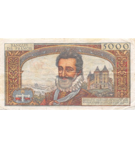 FRANCE, HENRI IV, 50 NF / 5000 FRANCS 30.10.1958