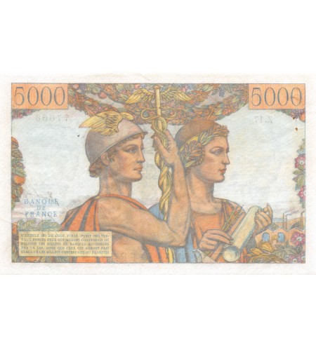 FRANCE, TERRE ET MER, 5000 FRANCS 10.03.1949