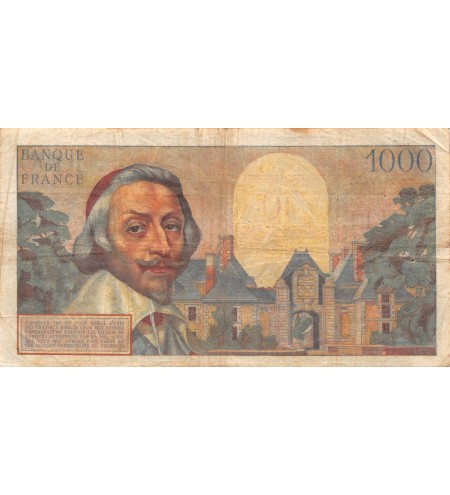 FRANCE, RICHELIEU, 10 NF / 1000 FRANCS 07.03.1957