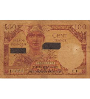 BILLET DU TRESOR, 100 FRANCS SUEZ 1956 2