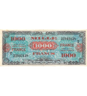 BILLET DU TRESOR, 1000 FRANCS FRANCE Type 1945 série 2 2