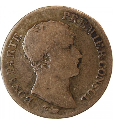 BONAPARTE 1er CONSUL - 1 FRANC ARGENT AN 12 W LILLE