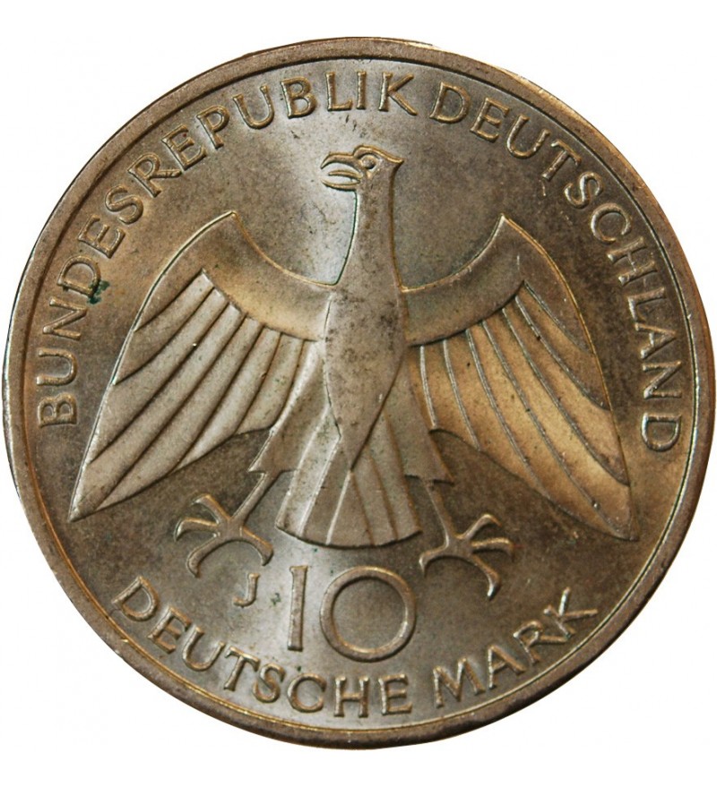 ALLEMAGNE, JO de MUNICH - 10 MARK ARGENT 1972 J HAMBOURG