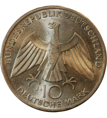 ALLEMAGNE, JO de MUNICH - 10 MARK ARGENT 1972 J HAMBOURG