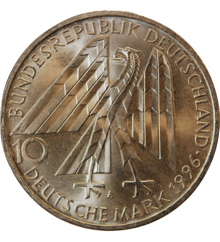 ALLEMAGNE, KOLPINGWERK - 10 MARK ARGENT 1996 A BERLIN