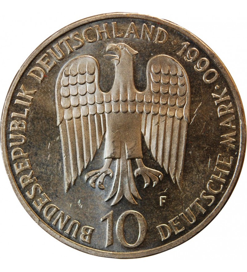 ALLEMAGNE, Friedrich 1er Barbarossa - 10 MARK ARGENT 1990 F STUTTGART