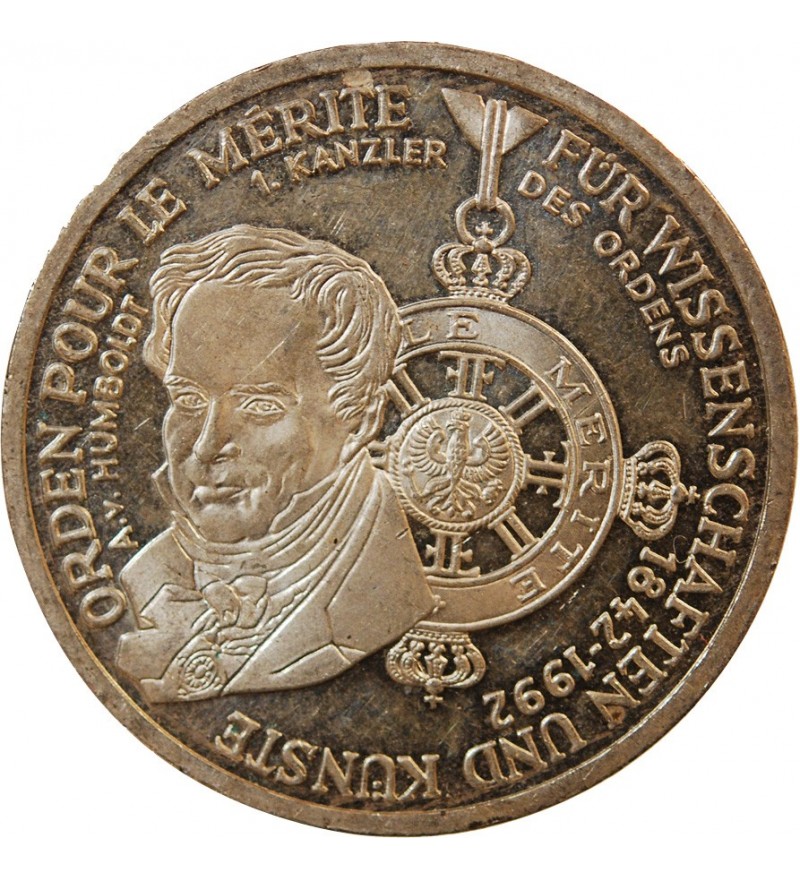 ALLEMAGNE, Décoration du Mérite - 10 MARK ARGENT 1992 D MUNICH