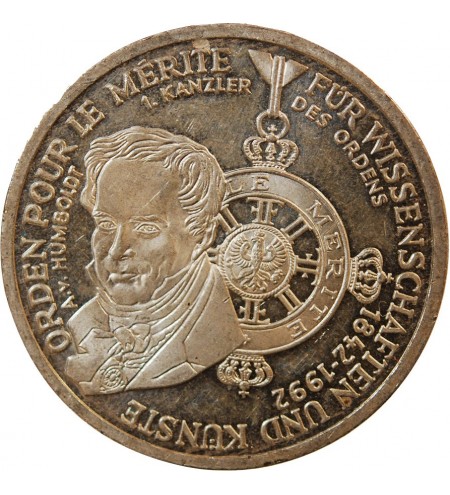 ALLEMAGNE, Décoration du Mérite - 10 MARK ARGENT 1992 D MUNICH