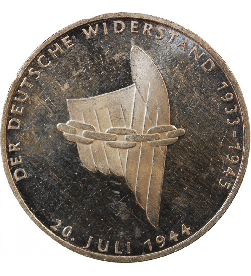 ALLEMAGNE, Résistance contre le Nazisme - 10 MARK ARGENT 1994 A BERLIN