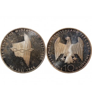 ALLEMAGNE, Résistance contre le Nazisme - 10 MARK ARGENT 1994 A BERLIN 2