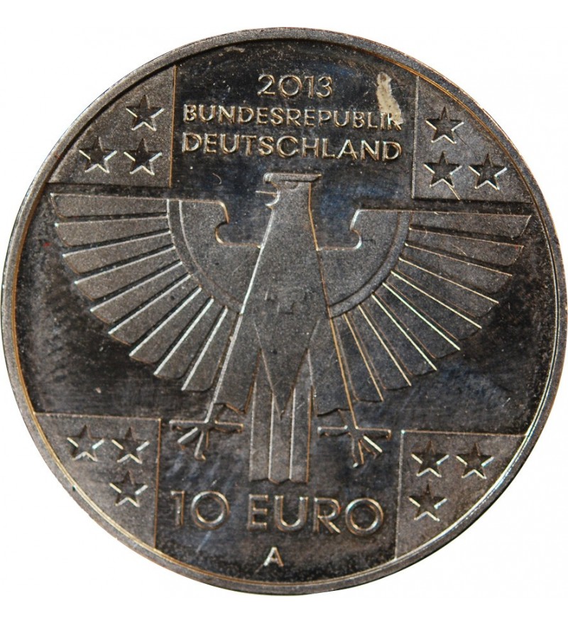 ALLEMAGNE, CROIX ROUGE - 10 EURO ARGENT 2013 A BERLIN