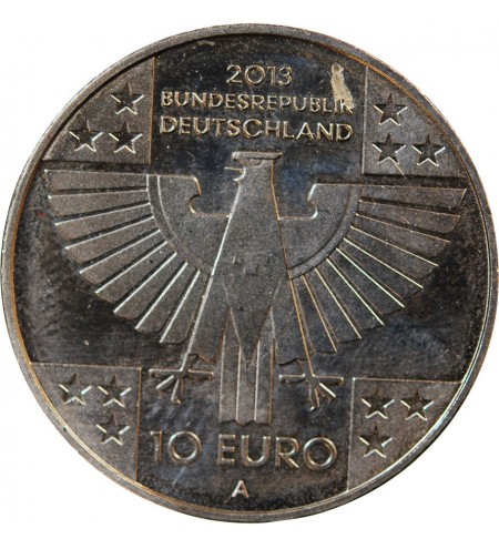 ALLEMAGNE, CROIX ROUGE - 10 EURO ARGENT 2013 A BERLIN