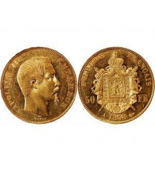 NAPOLEON III﻿ - 50 FRANCS OR 1858 A PARIS﻿﻿NAPOLEON III﻿ - 50 FRANCS OR 18662 A PARIS﻿ 2