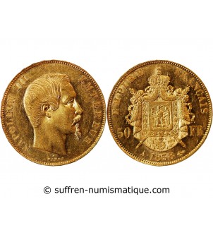 NAPOLEON III﻿ - 50 FRANCS OR 1858 A PARIS﻿﻿NAPOLEON III﻿ - 50 FRANCS OR 18662 A PARIS﻿