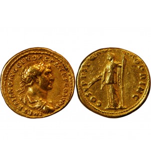 TRAJAN - AUREUS OR ROME﻿ 104 Ap JC 2