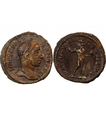 ALEXANDRE SEVERE - DENIER ARGENT 230 ROME