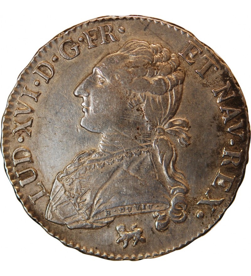 LOUIS XVI - 1/2 ECU AUX BRANCHES D'OLIVIER 1792 A PARIS