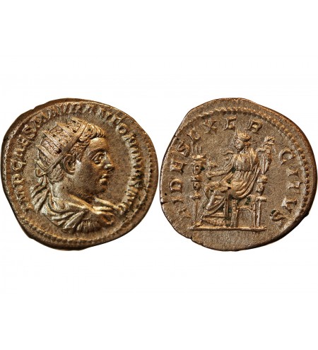 ELAGABAL - DENIER ARGENT 218 ROME