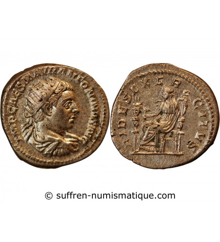 ELAGABAL - DENIER ARGENT 218 ROME