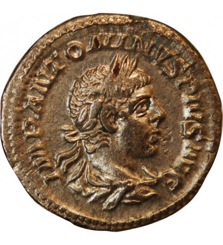 ELAGABAL - DENIER ARGENT 218 / 222  ROME