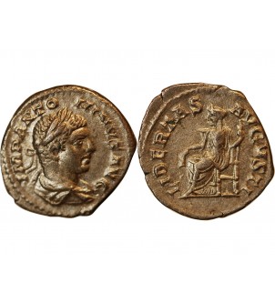 ELAGABAL - DENIER ARGENT 218 / 222  ROME 2