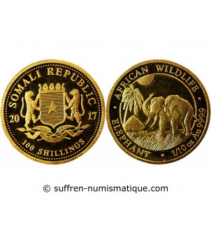 SOMALIE - 100 SCHILLING OR "ELEPHANT" 2017