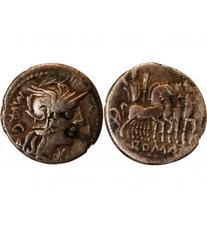 VARGUNTEIA - DENIER ARGENT 130 AV JC ROME 2