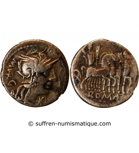 VARGUNTEIA - DENIER ARGENT 130 AV JC ROME