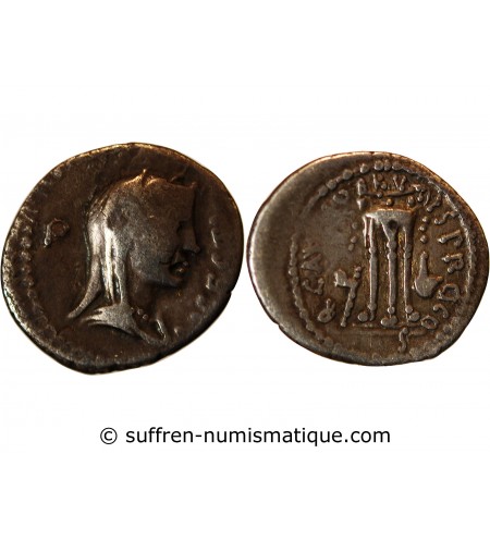BRUTUS - DENIER ARGENT 42 AV JC ROME