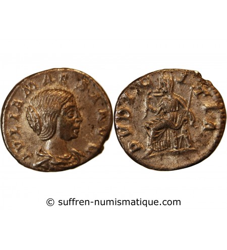 JULIA MAESA - DENIER ARGENT 218 / 222 ROME