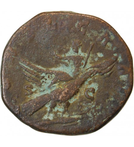 MARC AURELE - SESTERCE BRONZE 180 ROME﻿