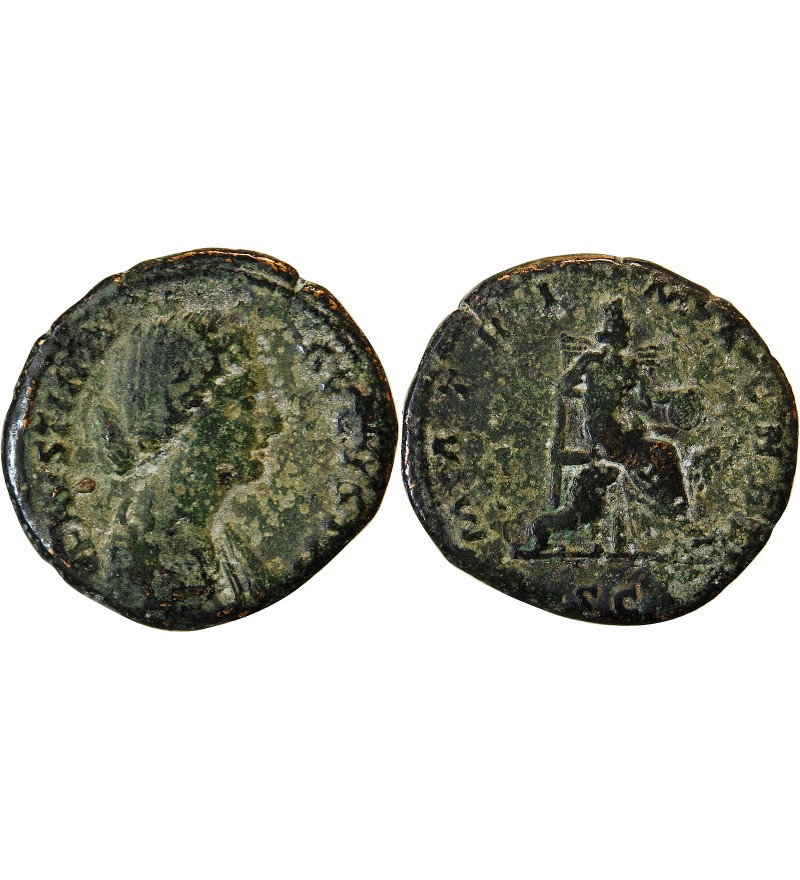 FAUSTINE JEUNE - SESTERCE 166 / 175 ROME