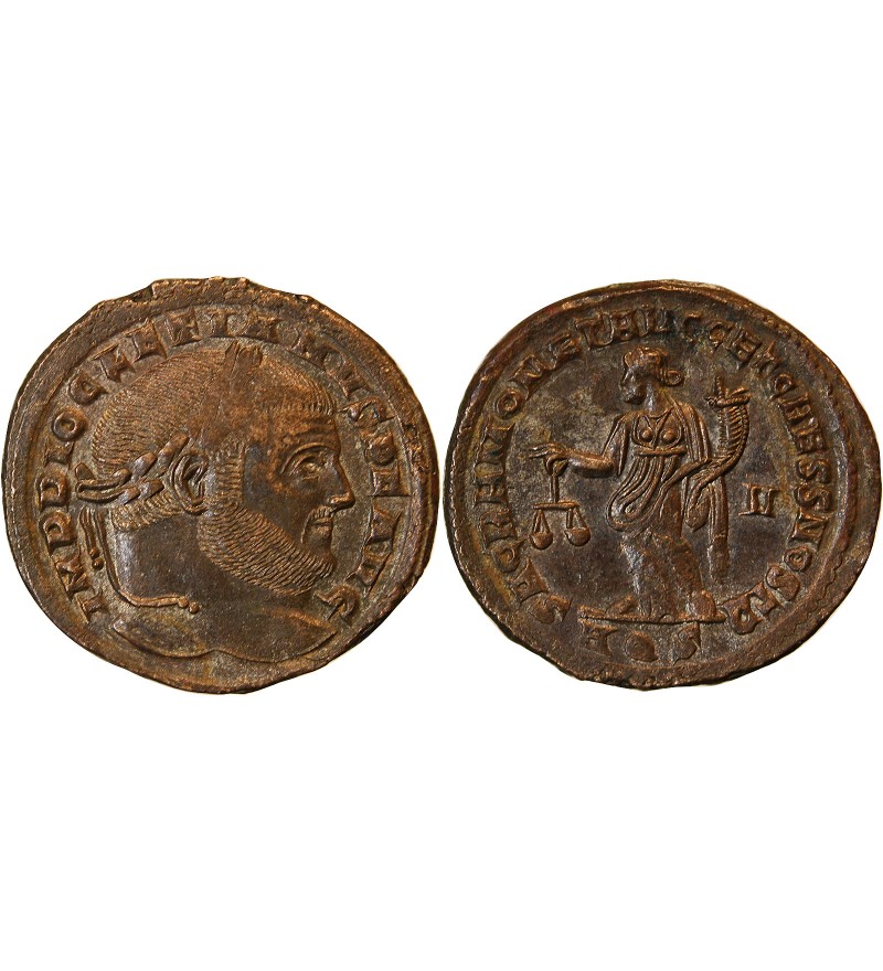 DIOCLETIEN - FOLLIS 301 AQUILEE