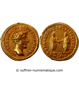 MARC AURELE - AUREUS OR 139 / 180 ROME﻿
