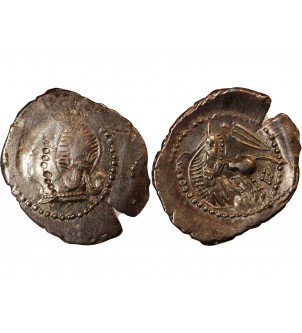 BITURIGES CUBES, REGION DE BOURGES - DENIER ARGENT CAMBOTRE FAUTE - DT3432 2