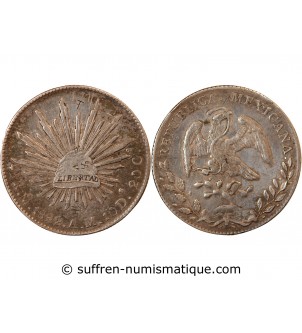 MEXIQUE - 8 REALES ARGENT 1892