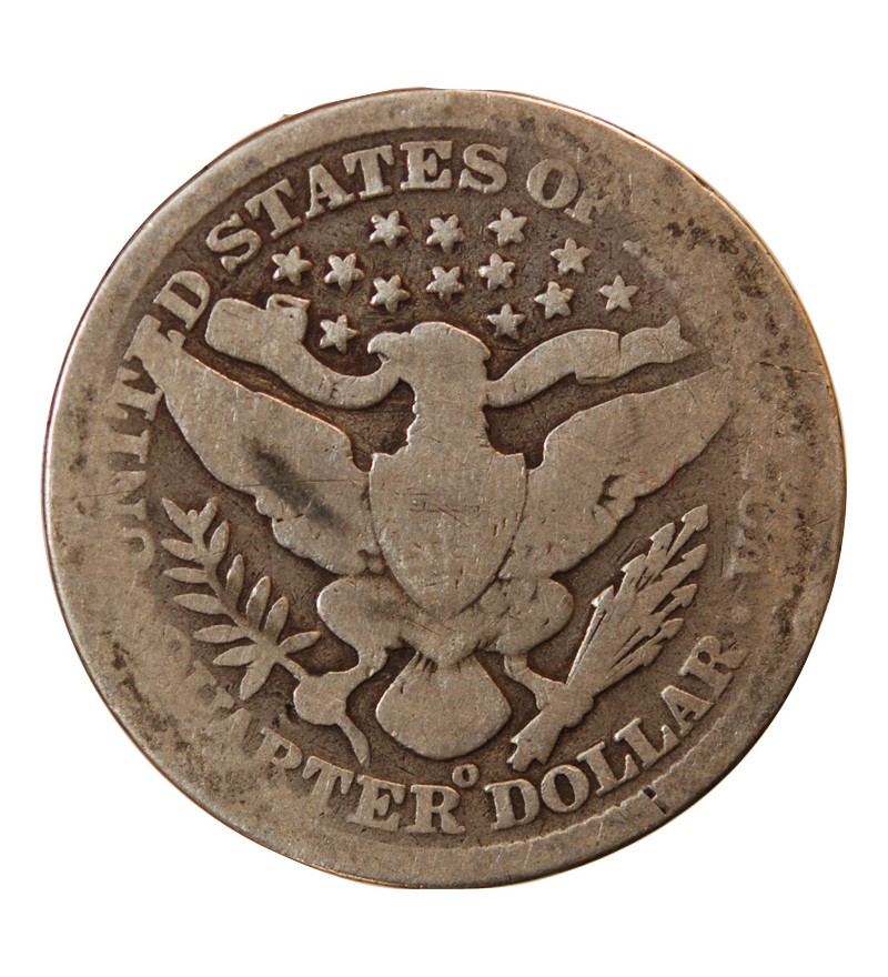 USA, BARBER - QUARTER DOLLAR ARGENT 1899 O NOUVELLE-ORLEANS