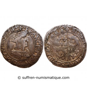 FRANCOIS Ier - TESTON DU DAUPHINE ARGENT ROMANS