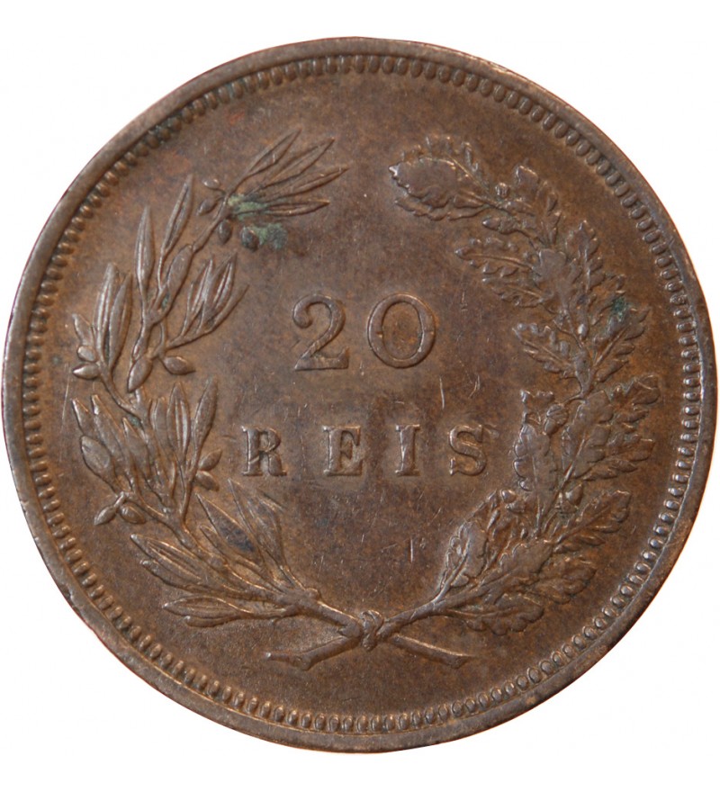 PORTUGAL, CHARLES Ier - 20 REIS 1892