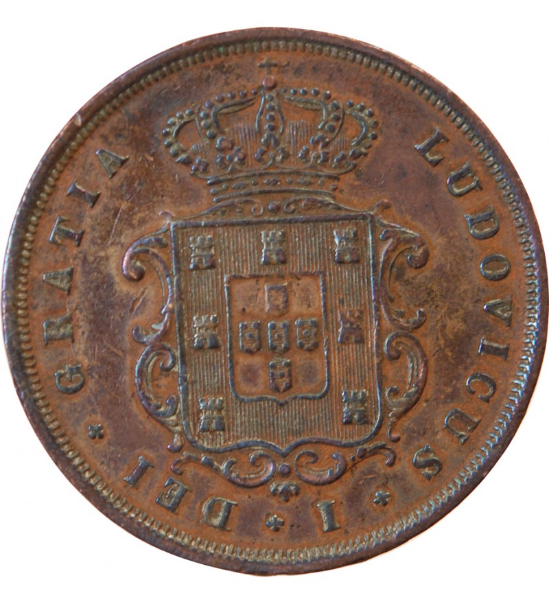 PORTUGAL, LOUIS Ier - 10 REIS 1873