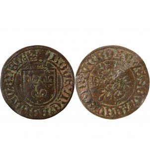 NUREMBERG - Jeton de compte à l'écu - Légende fantaisiste - XVe siècle 2