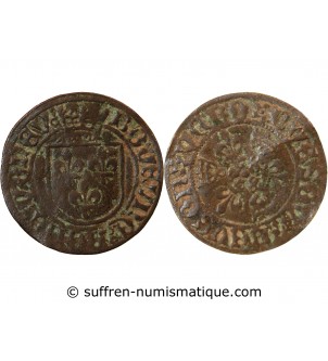 NUREMBERG - Jeton de compte à l'écu - Légende fantaisiste - XVe siècle